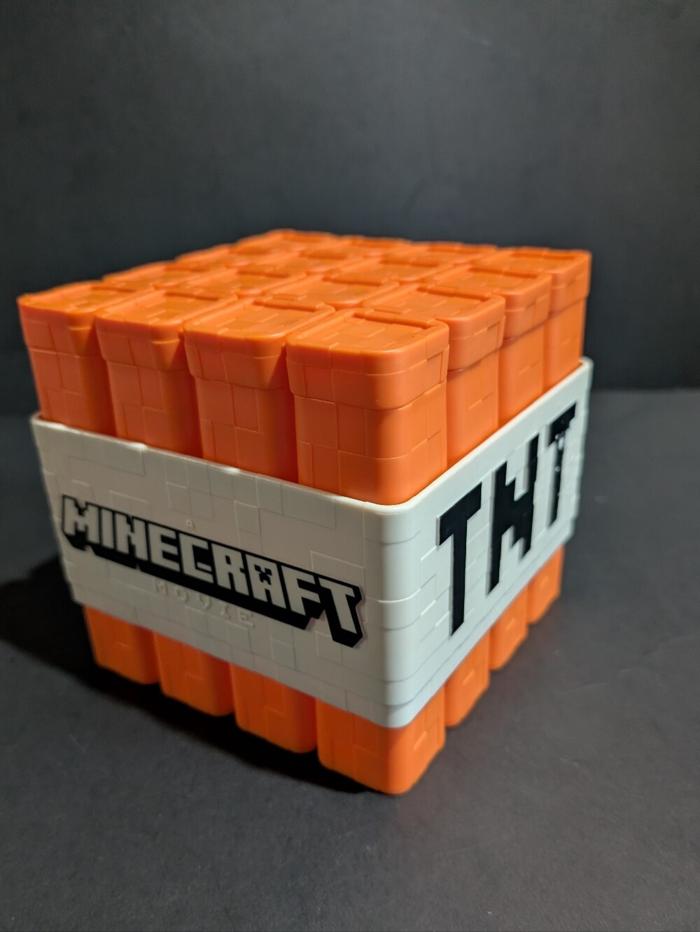 The Minecraft Movie TNT Popcorn Bucket With Lid Orange 2025 Exclusive